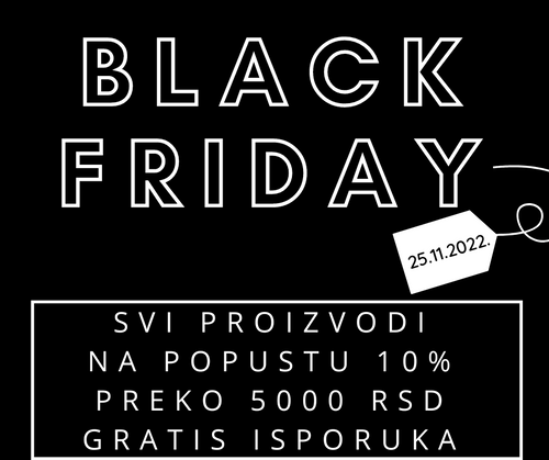 Dobro došli u CRNI PETAK web shop 25. novembar 2022.- slika 1