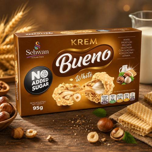 KREM BUENO BEZ ŠEĆERA BELI 95g