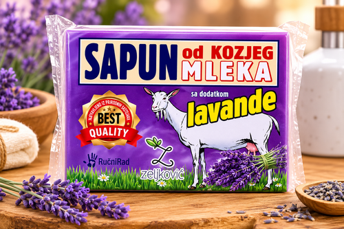 SAPUN OD KOZIJEG MLEKA SA DODATKOM LAVANDE 70g