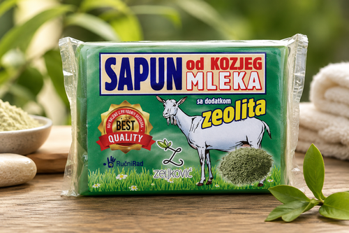 SAPUN OD KOZIJEG MLEKA SA ZEOLITOM 70g