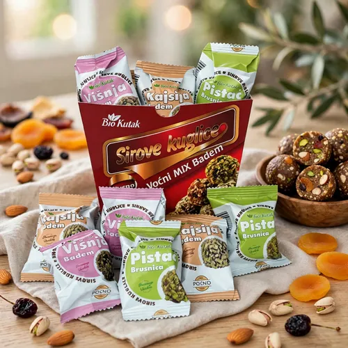 SIROVE KUGLICE MIX BADEM 30g ( 21 komad )
