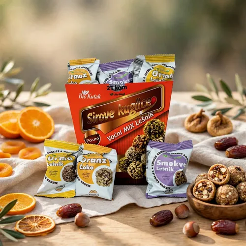 SIROVE KUGLICE MIX LEŠNIK 30g ( 21 komad )