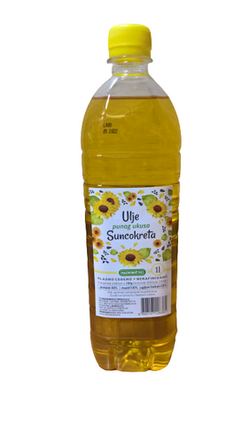 HLADNO CEĐENO SUNCOKRETOVO ULJE 1000ml