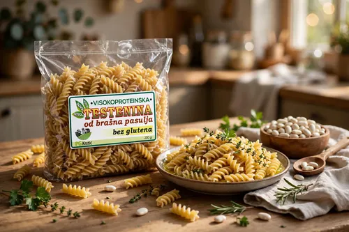 VISOKOPROTEINSKA TESTENINA OD BRAŠNA PASULJA BEZ GLUTENA 200g