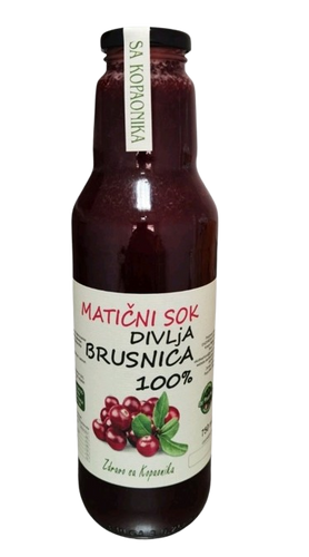 MATIČNI SOK DIVLJE BRUSNICE 800 ml