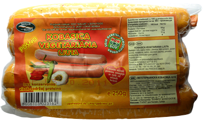 VEGETARIJANSKA KOBASICA LJUTA 250g